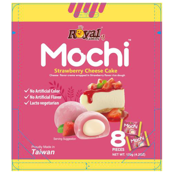 MOCHI DESSERT, Strawberry Cheese Cake Mochi